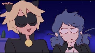 Chat Noir tells Marinette what is it like to be a superhero [Miraculous Ladybug Comics]