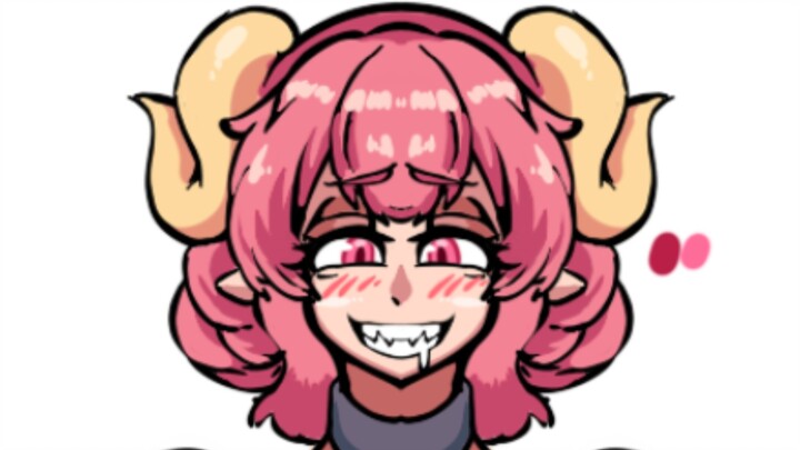 【Miss Kobayashi's Dragon Maid】Ilulu is hungry! She wants to eat meat and eat her fill! ♡🍗🥩🥓🍖