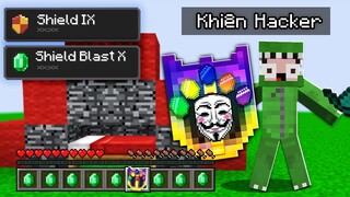 Minecraft Bedwars, Nhưng Chế Tạo Khiên Hacker Siêu Vip Troll Noob Team Và Cái Kết ??