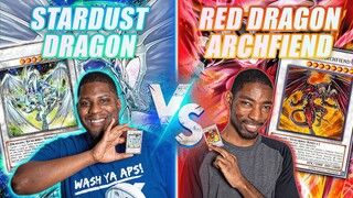 STARDUST DRAGON vs RED DRAGON ARCHFIEND! Yu-Gi-Oh 5D's Theme Duel!