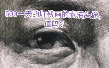 Is this sketch portrait drawn by a pro who charges 500 a day worth the price?