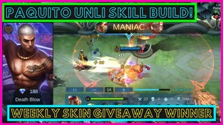 PAQUITO BEST BUILD 2021 | PAQUITO MOBILE LEGENDS