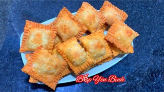 BÁNH LÀM TỪ BỘT MÌ - CÁCH LÀM BÁNH BỘT MÌ RÁN NHÂN BƠ KHOAI TÂY RẤT NGON- BẾP YÊN BÌNH