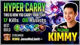 Hyper Carry! Kimmy Best Build 2020 Gameplay by KING JessNoLimit~ | Diamond Giveaway | Mobile Legends
