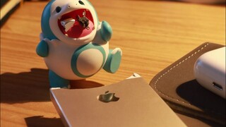 【Stop Motion Animation】Gabu eats iPhone 5s. 【Animist】