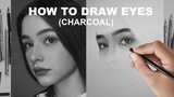 How To Draw Eyes| Using Charcoal | Beginner's Guide Part 2
