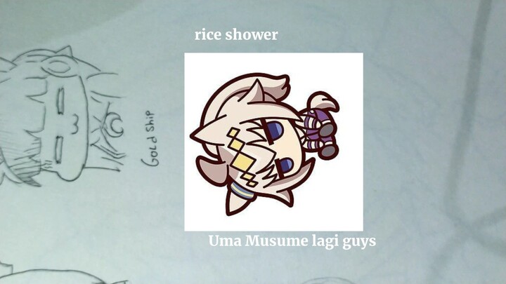 rice shower atau apa sih namanya bjir 😌「Draw Chibi edition」 #umamusume