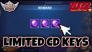 NEW Year CD KEYS | Mobile Legends Adventure 2022