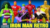 Marvel Legends Iron Man Retro Wave She-Hulk Whiplash Count Nefaria and ALL THE STARKS Review