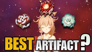 F2P:-Best Artifact for C0 Yoimiya? Shimenawa Vs Crimson Vs Echoes!Which One is Best?[Genshin Impact]