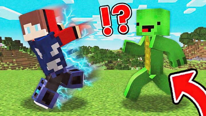 OVERSPEED Speedrunner VS Hunter in Minecraft JJ and Mikey SUPERHERO challenge Cash and Nico Maizen
