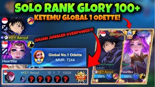 Ketemu Top Global 1 Odette! Gameplay Julian Jungler Solo Rank Glory!