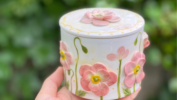 Cùng Cá Voi Núi Lửa mở lò nung thôi!! Lần này lư hương hoa anh túc, ấm hoa linh lan, cùng với mẫu ho