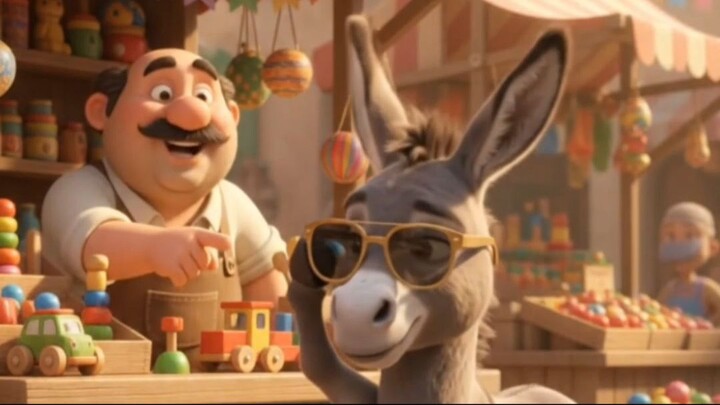 😂 Donkey Steals Sunglasses & Becomes a Superstar! 🕶️ Funny Kids Cartoon