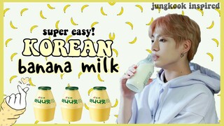 KOREAN BANANA MILK! (jungkook inspired) SUPER EASY!!! | Sean Gervacio