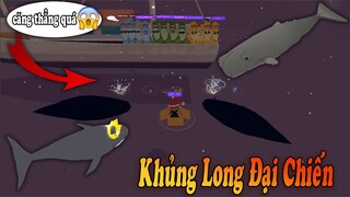 KHI CÁC LOÀI "KHỦNG LONG" ĐẠI CHIẾN CÂU CÁ HIẾM BẮT LUÔN "CÁ NHÀ TÁNG" VÀ "CÁ VOI RÂU TRẮNG"