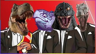 T-REX & LEATHERBACK & GODZILLA & INDOMINUS REX - Coffin Dance X Baby Shark COVER