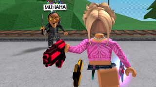 I met a CREEPY WITCH, so I MADE HER RAGE QUIT..(Murder Mystery 2)