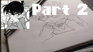 !ge-warnain Conan, tapi ngerasa dia yang ngamatin aku 😭🔍 mata kecilnya tajem bener kek tau semua