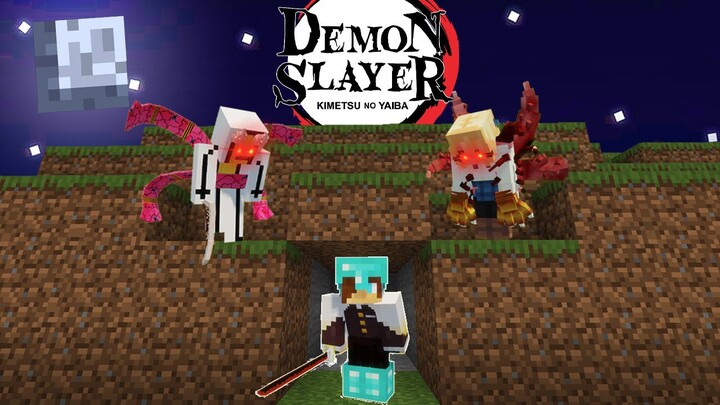 ถ้า!? เราต้องวิ่งหนีจากอสูรข้างขึ้น 2 คน ในโลกดาบพิฆาตอสูร!!! | Minecraft Demonslayer Manhunt