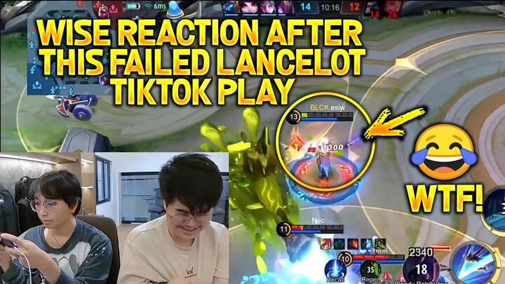 BLACKLIST WISE REACTION AFTER THIS FAILED LANCELOT TIKTOK PLAY WTF LAUGHTRIP SYA EH 😂