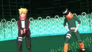 【BORUTO MMD】メタル・リーとボルトにWAVE踊ってもらった【NARUTO MMD】