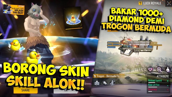 BORONG SKIN SKILL ALOK SPLASH THE BEAT !! Habisin Ribuan Diamond Untuk Spin Trogon Bermuda Flashback