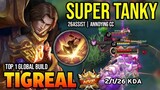 TIGREAL BEST BUILD 2022 | BUILD TOP 1 GLOBAL TIGREAL GAMEPLAY | MOBILE LEGENDS ✓