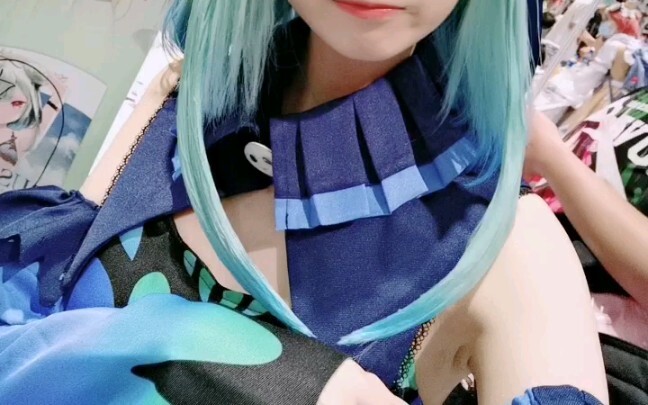Cute little girl in cosplay costume