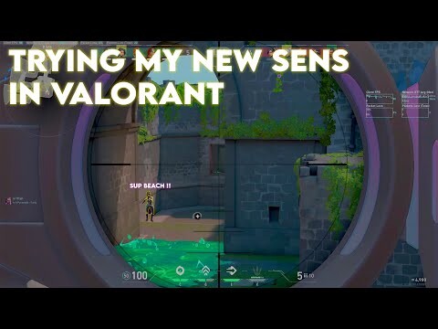 TRYING MY NEW SENS IN VALORANT !! || VAL HIGHLIGHTS