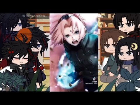 Uchiha clan  react to Sakura| 🍥 Compilation | Gacha Club | Read Des