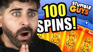 ΕΚΑΝΑ 100 SKIN SPINS ΣΤΟ STUMBLE GUYS | ΗΜΟΥΝ ΑΡΑΓΕ ΤΥΧΕΡΟΣ;;