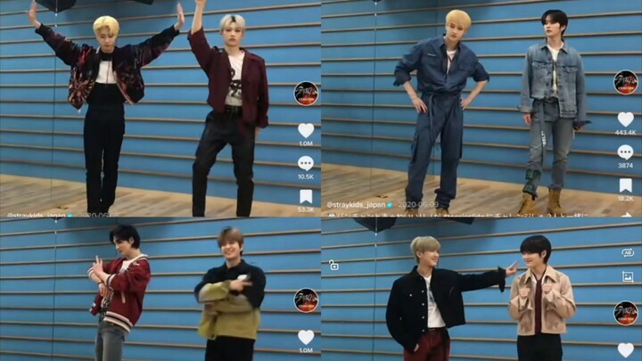 【Delapan penggemar Stray Kids】TikTok 202006 Tantangan Toosie Slide untuk menyelamatkan diri