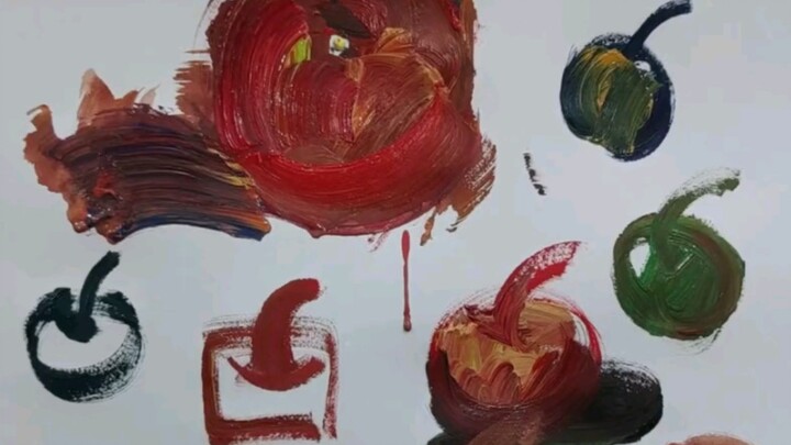 Para master, tolong ajarin aku cara menggambar apel berwarna!