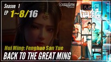 【Hui Ming】 Season 1 Ep. 1~8 - 回铭之烽火三月 Back To The Great Ming | Donghua - 1080P