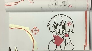 [Hand-drawn frame-by-frame animation/semi-finished product] When the Spring Festival culture turns i