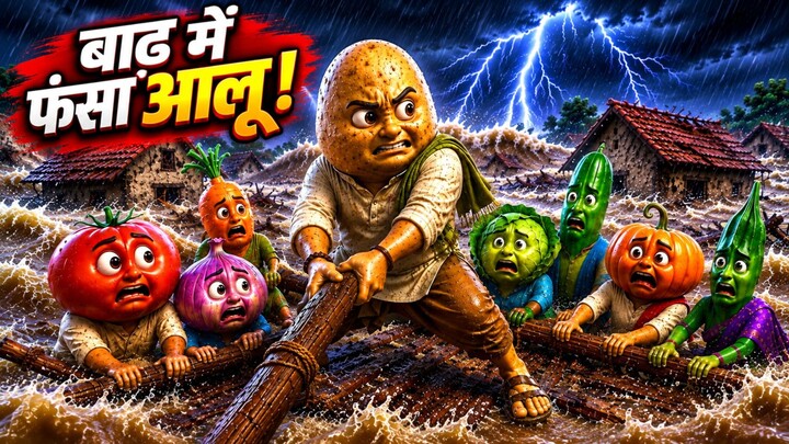 🌊😭 जब बाढ़ में डूबा पूरा गाँव… 🥔 आलू बना सबकी आखिरी उम्मीद ❤️ | Emotional Story