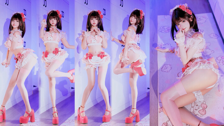 The little maid is so flexible! [Double Pop]