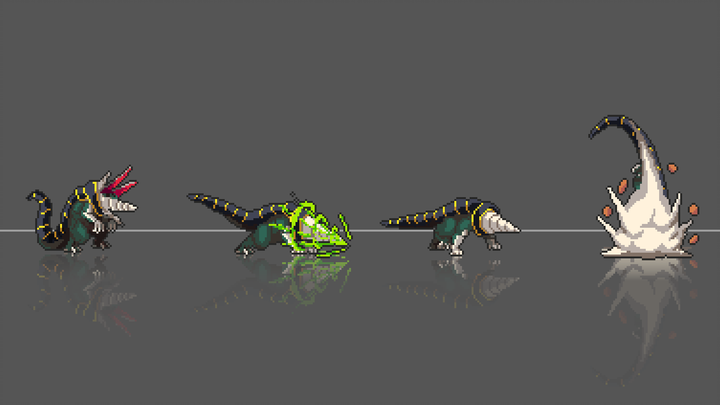 【Pixel Animation】Gabra the Uranium-Eating Monster
