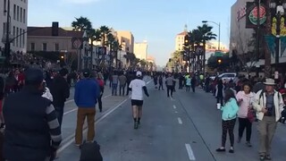 Stealth Bomber with F-35 Raptor escort Rose Parade Pasadena Ca. 2018 HD - LawDog