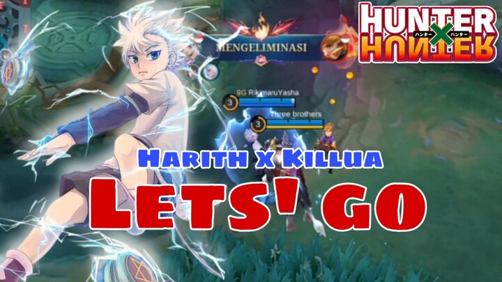 Review Skin Harith Kolaborasi HxH " Killua " yang punya efek petir, ga kalah sama JJKS🤫🤫