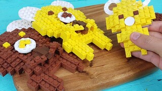 คุกกี้ Lego Teddy Bear - Lego In Real Life 14 / Stop Motion Cooking & ASMR