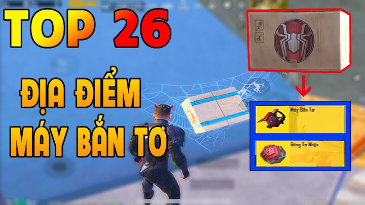 TOP 26 Vị trí có MÁY BĂN TƠ | ở bản UPDATE 1.8 | PUBG MOBILE