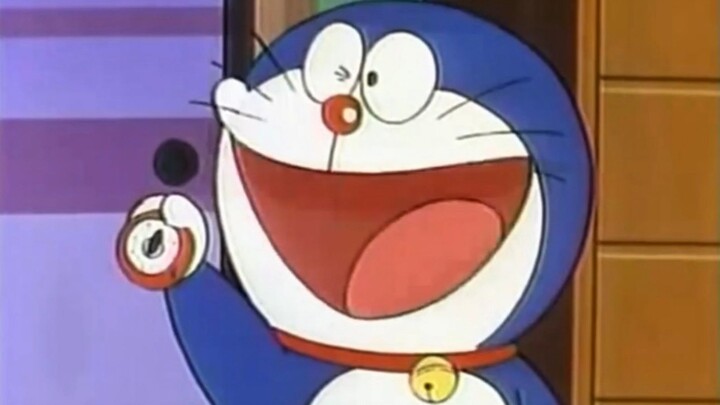 The blue fat man used the time stop watch to freeze everything around him