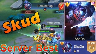 SKUD Server Best Build 2022 | Dominating Slayer Lane | Pro AOV Gameplay | Arena Of Valor