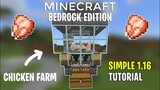 Simple 1.17 Chicken Farm Tutorial Minecraft Bedrock (MCPE/Xbox/Switch/PC/PS4)
