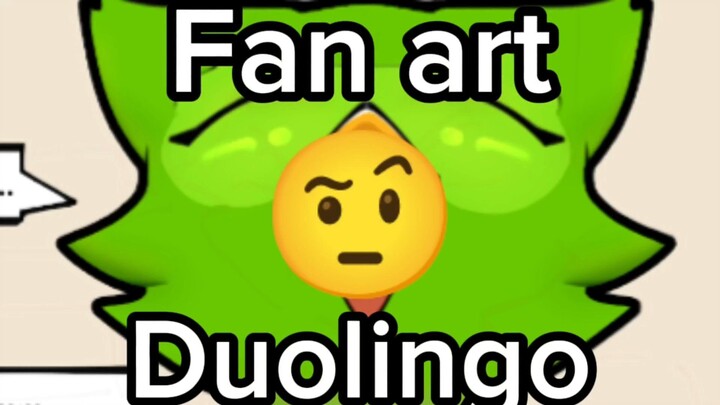 Fan art Mascot Duolingo Female version😋😋😋