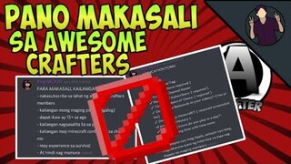 PANO NGA BA MAKASALI SA AWESOME CRAFTERS!? | GUIDE AT TIPS NI JAYVEE