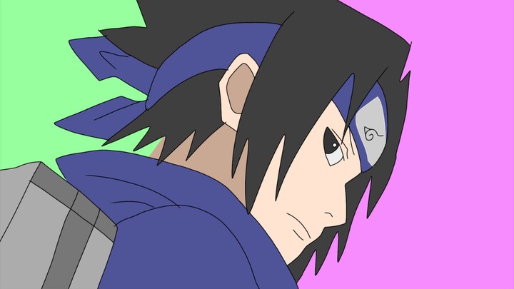 Menggambar Sasuke yg sedang bombastic side eye