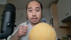 ASMR SWEET & JUICY GALIA MELON 🍈 - EATING SOUNDS & Cutting